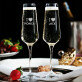 I Love - twee gegraveerde champagneglazen