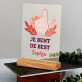 Je bent de best - Afdruk op acrylglas