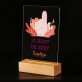 Je bent de best - Afdruk op acrylglas met LED- standaard