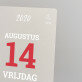 Pagina uit de kalender - Afdruk op acrylglas