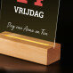 Pagina uit de kalender - Afdruk op acrylglas met LED- standaard