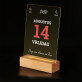 Pagina uit de kalender - Afdruk op acrylglas met LED- standaard