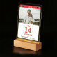 Pagina uit de kalender foto - Afdruk op acrylglas met LED- standaard