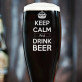 Keep calm - Bierglas