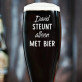 Steunt alleen met bier - Bierglas
