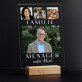 familie menager - Afdruk op acrylglas met LED- standaard