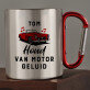 Houd van motor geluid - Stalen mok Houd van motor geluid - Stalen mok