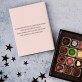 Ik hou van je meer dan de chocolade - Pralines van belgische chocolade