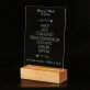 Lieve ouders - Afdruk op acrylglas met LED- standaard
