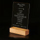 Lieve ouders - Afdruk op acrylglas met LED- standaard
