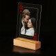 Koning en koningin - Afdruk op acrylglas met LED- standaard