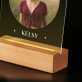 Koningin van alles - Afdruk op acrylglas met LED- standaard