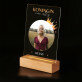 Koningin van alles - Afdruk op acrylglas met LED- standaard