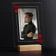 Koningin van alles - Afdruk op acrylglas met LED- standaard
