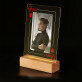 Koningin van alles - Afdruk op acrylglas met LED- standaard