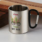 Prins met fiets - Stalen mok