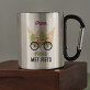 Prins met fiets - Stalen mok