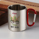 Prins met fiets - Stalen mok Prins met fiets - Stalen mok