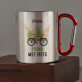 Prins met fiets - Stalen mok Prins met fiets - Stalen mok