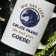 wie had geen paard - Mok