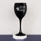 Ik kocht Prosecco - Zwarte wijnglas