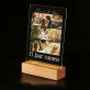 Jaren samen - Afdruk op acrylglas met LED- standaard