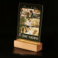 Jaren samen - Afdruk op acrylglas met LED- standaard