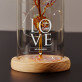 Love - Euwige roos in glas