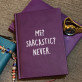 Me sarcastic - Notitieboek