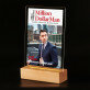 Million dollar man - Afdruk op acrylglas met LED- standaard