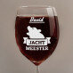 jacht meester - Wijnglas