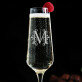 Monogram - Champagne glas