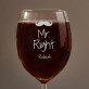Mr Right - Wijnglas