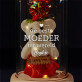 de beste moeder - Een eeuwige roos met teddybeer