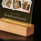 De beste zus ter wereld - Afdruk op acrylglas met LED- standaard