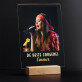De beste zangeres - Afdruk op acrylglas met LED- standaard