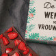 De beste wensen voor vrouwendag - Chocolade met aardbeien