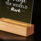 De beste getuige - Afdruk op acrylglas met LED- standaard
