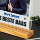De beste baas - Afdruk op acrylglas