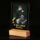 De beste zanger - Afdruk op acrylglas met LED- standaard