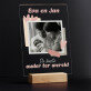 De beste ouders ter wereld - Afdruk op acrylglas met LED- standaard
