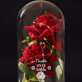 onze liefde is eeuwig - Euwige roos in glas