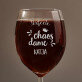 Perfecte chaos vrouw - Wijnglas