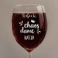 Perfecte chaos vrouw - Wijnglas