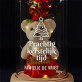 prachtig kerstelijk tijd - Een eeuwige roos met teddybeer