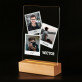 Palaroids - Afdruk op acrylglas met LED- standaard