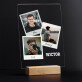 Palaroids - Afdruk op acrylglas met LED- standaard