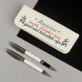 Schrijfset in lederen etui - Werk zonder jou