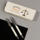 Schrijfset in lederen etui - Advocaat