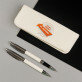 Schrijfset in lederen etui - Eigen project